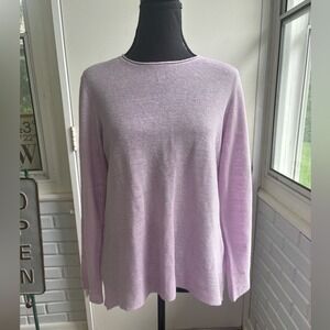Eileen Fisher 100%‎ Organic Cotton Knit Top small petite workwear layered